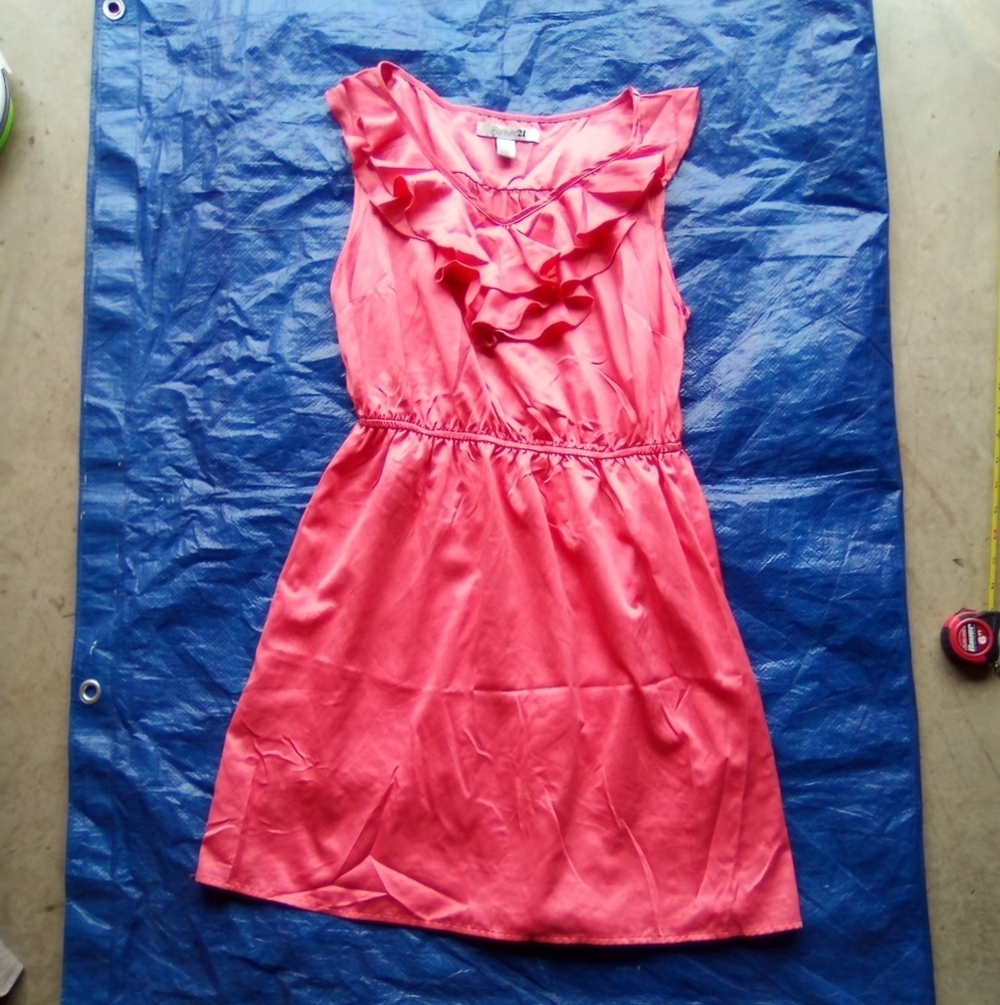 Forever 21 Pink Ruffled  Dress